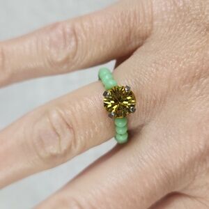 Sabika Green and Gold Ring